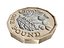 3D new british pound coin