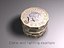 3D new british pound coin