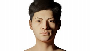 3D Shan Realistic rigged Blender Character