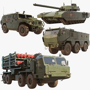 3D Russian military 4 in 1
