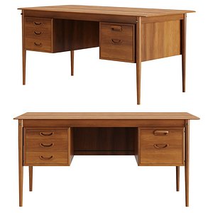Danish Walnut Desk 1960s