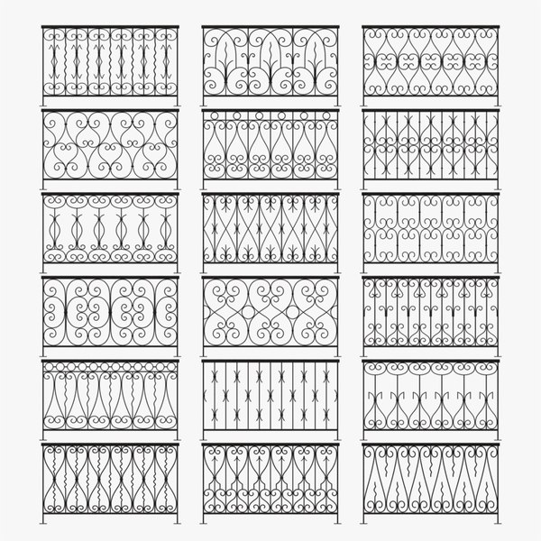 3D stainless steel railing model - TurboSquid 1361434