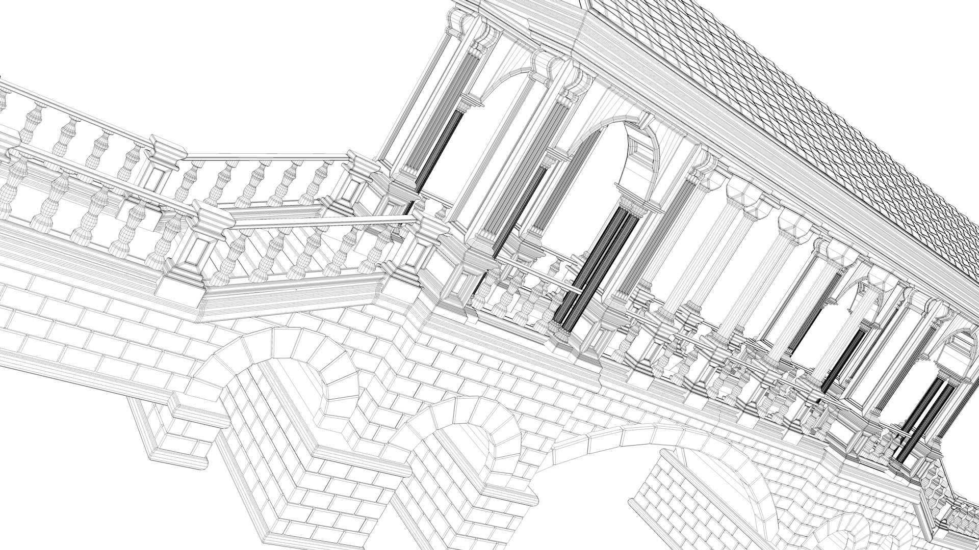 Gothic Bridge 3D Model - TurboSquid 2071870