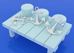 3D anchor ship