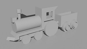 3D model WoodTrain
