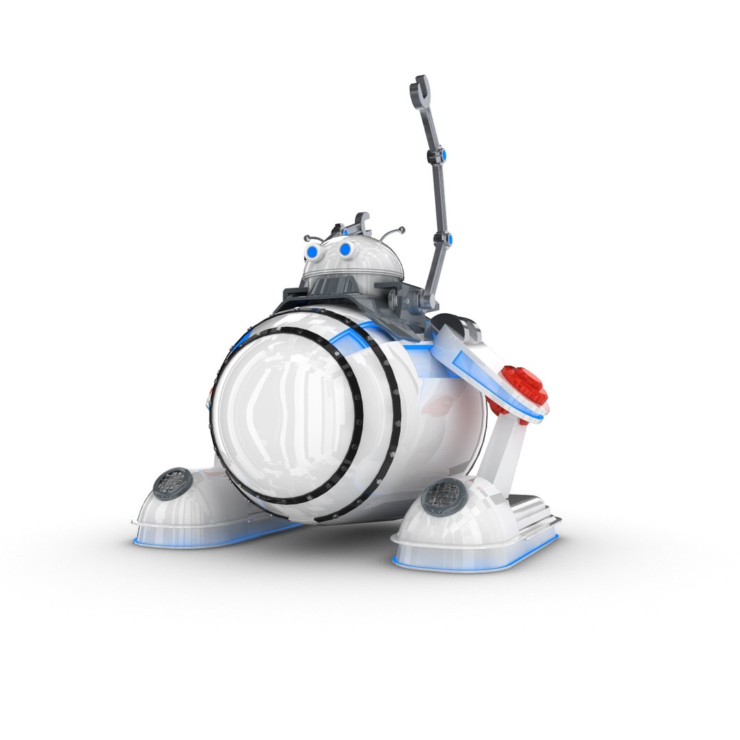 3d funny robotic character 3
