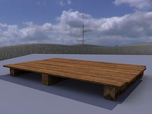 3d wood palet