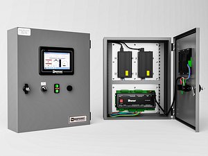 Industrial Electrical Control Cabinet 3D Model 3D model
