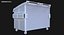 3d model of recycling dumpster