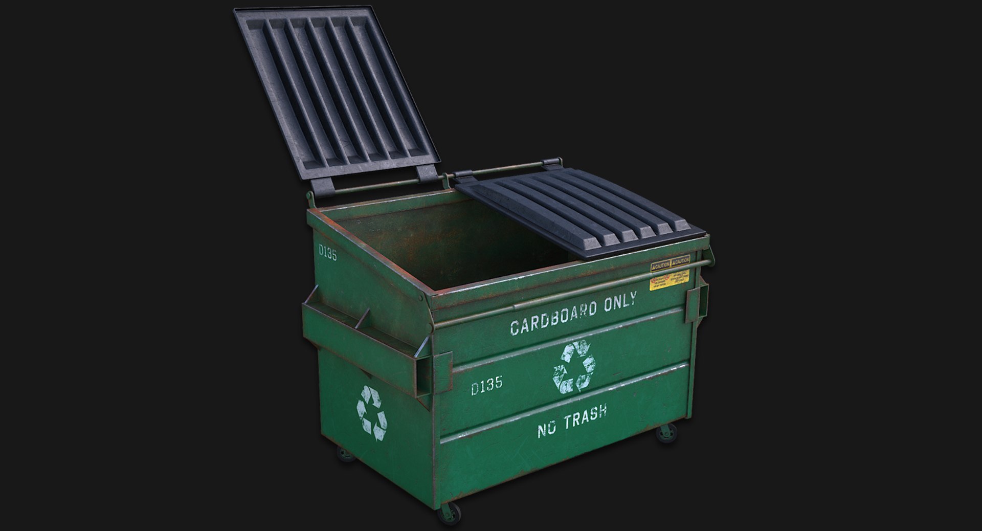 3d model of recycling dumpster https://p.turbosquid.com/ts-thumb/jm/FGAIcz/0y9BDug6/context1480x800001/png/1479944563/1920x1080/fit_q87/7b1e2643557fb904d8d642a2ebc3820e58eaaf72/context1480x800001.jpg