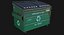 3d model of recycling dumpster