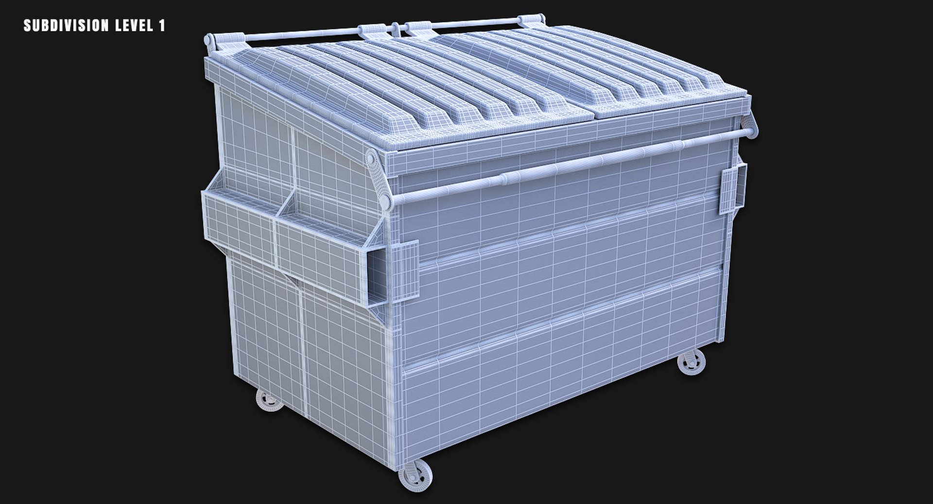 3d model of recycling dumpster https://p.turbosquid.com/ts-thumb/jm/FGAIcz/R3EFukRG/wire002subd1/png/1479944671/1920x1080/fit_q87/05a6f2568b93c33c1807bceae742371866dee9ad/wire002subd1.jpg