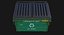 3d model of recycling dumpster