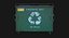 3d model of recycling dumpster