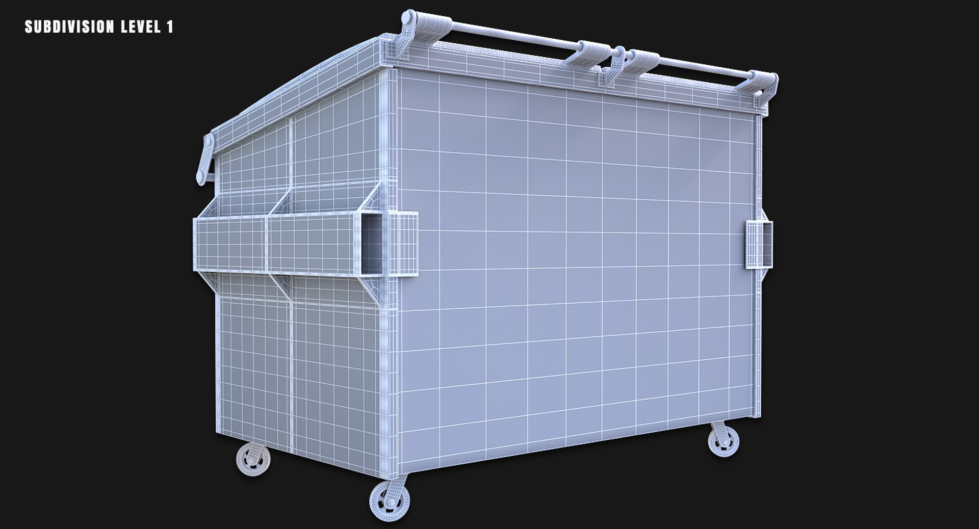 3d model of recycling dumpster https://p.turbosquid.com/ts-thumb/jm/FGAIcz/zOKyIyWH/wire001subd1/png/1479944671/1920x1080/fit_q87/2ab04c50eb3f4525d46b186d102bbec222ce6d78/wire001subd1.jpg