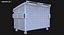 3d model of recycling dumpster