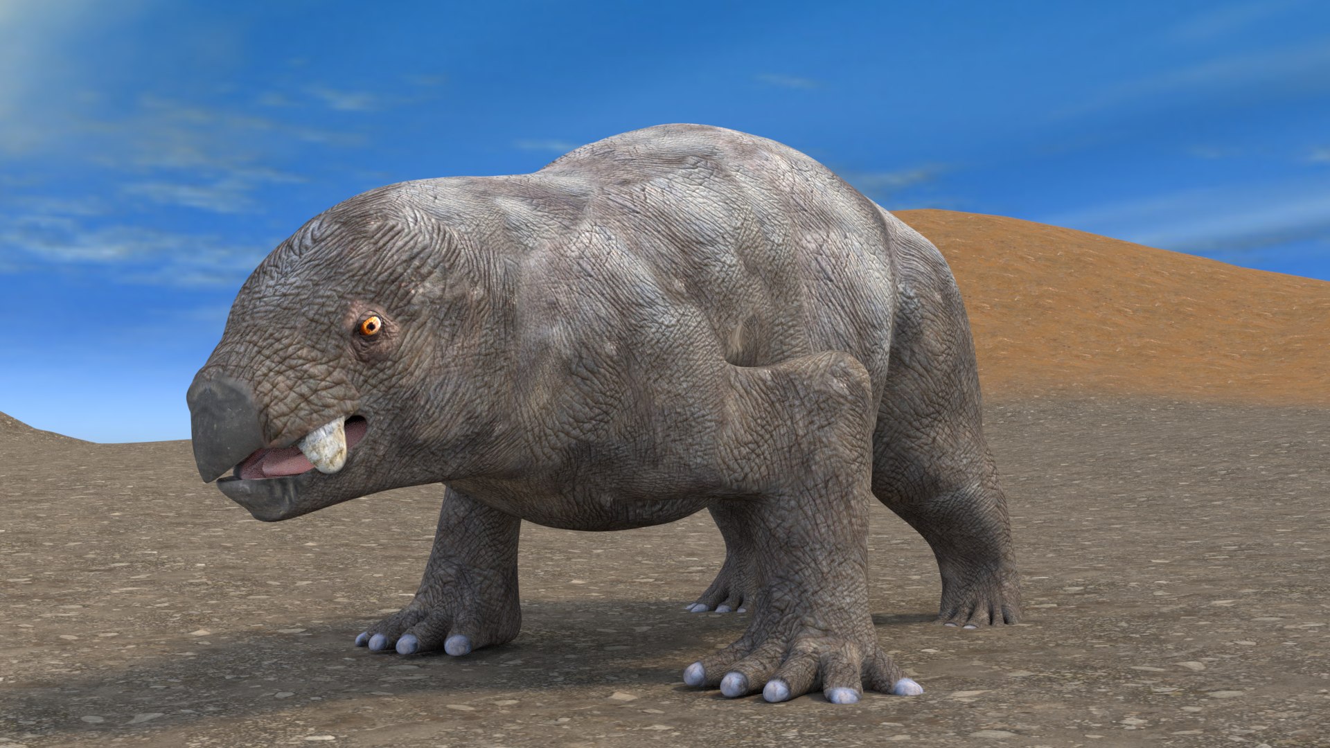 Dicynodonte Lisowicia 3D - TurboSquid 1350137