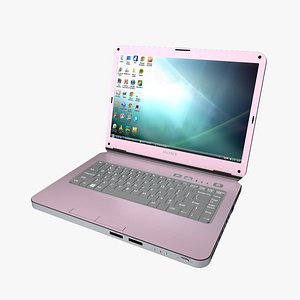 sony vaio laptop 3d model
