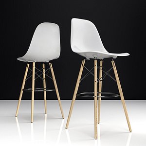 eames dsw bar plastic chairs model