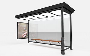 3D bus station model