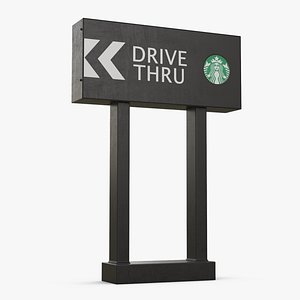 Starbucks Drive Thru Sign