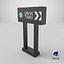 Starbucks Drive Thru Sign 3D model