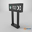 Starbucks Drive Thru Sign 3D model
