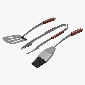 Grilling Tool Set 3D Models