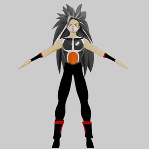 3D Evil manga character model