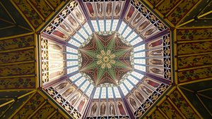 Medieval Church Octogon Top Stained Glass - Top ONLY 3D model