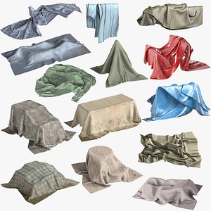 3D Drape Clothes Tarps model