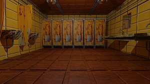 Creepy Restroom Wc 3D model