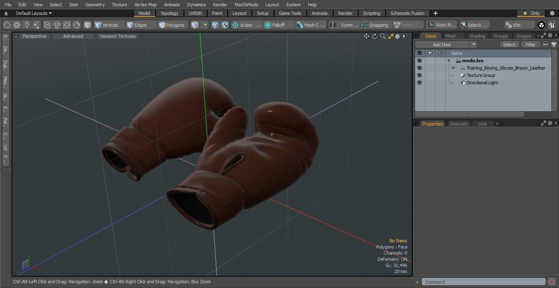 3D model Training Boxing Gloves Brown Leather - TurboSquid 2152167