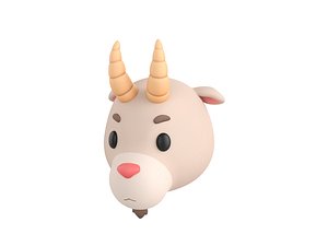 Prop138 Goat Head 3D model