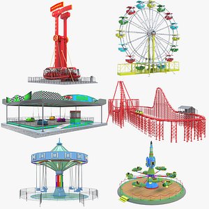 3D Amusement Theme Park Collection 4