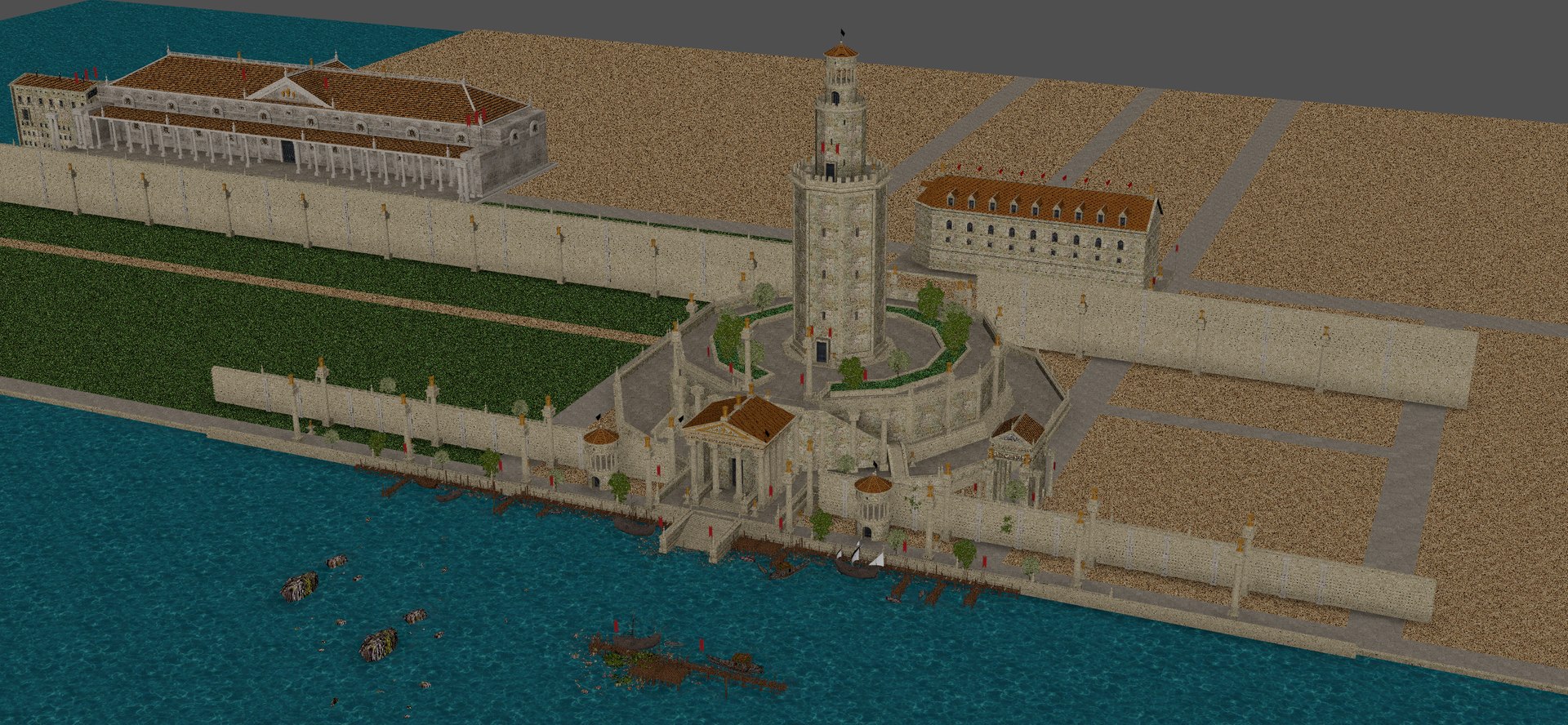 Caesarea Lighthouse environment 3D model https://p.turbosquid.com/ts-thumb/jm/e81aGw/n1/cesarea_light11/jpg/1735389936/1920x1080/fit_q87/891898cb474576ba4978a36f707de9bd5fdb7a31/cesarea_light11.jpg