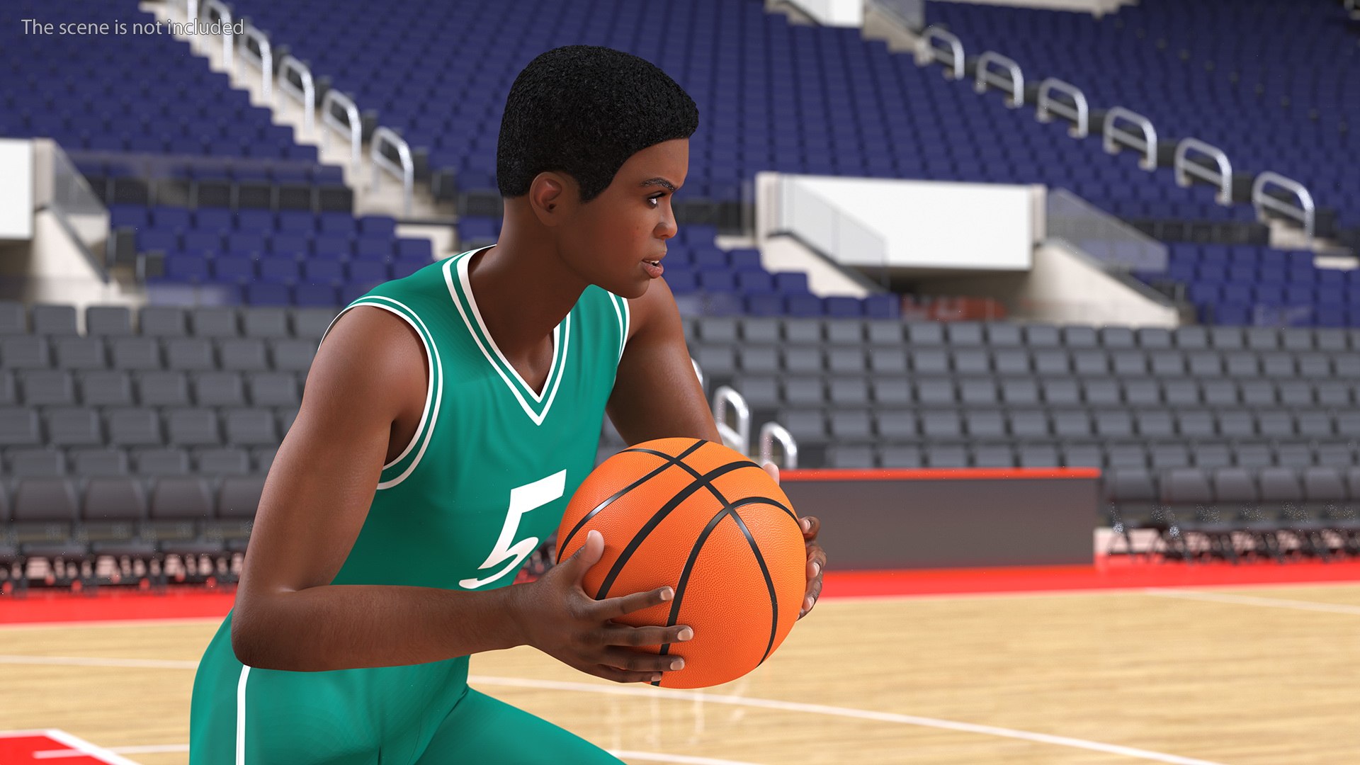 Pose T del jugador de baloncesto adolescente de piel clara Modelo 3D $159 -  .3ds .blend .c4d .fbx .max .ma .lxo .obj - Free3D