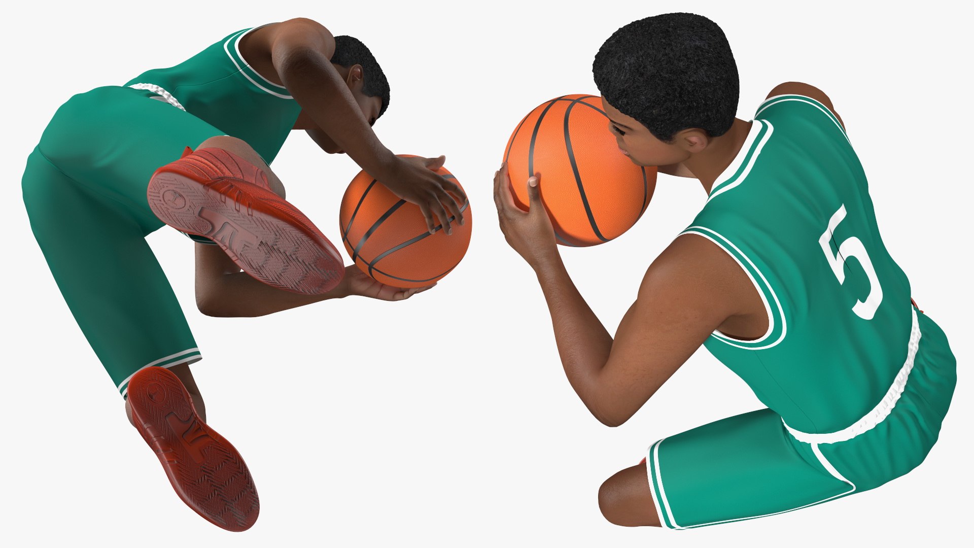 Pose T del jugador de baloncesto adolescente de piel clara Modelo 3D $159 -  .3ds .blend .c4d .fbx .max .ma .lxo .obj - Free3D