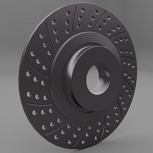 3D model disk brake car