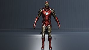 3D model Ironman Avengers Endgame low-poly