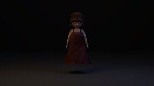 3d model girl ghost