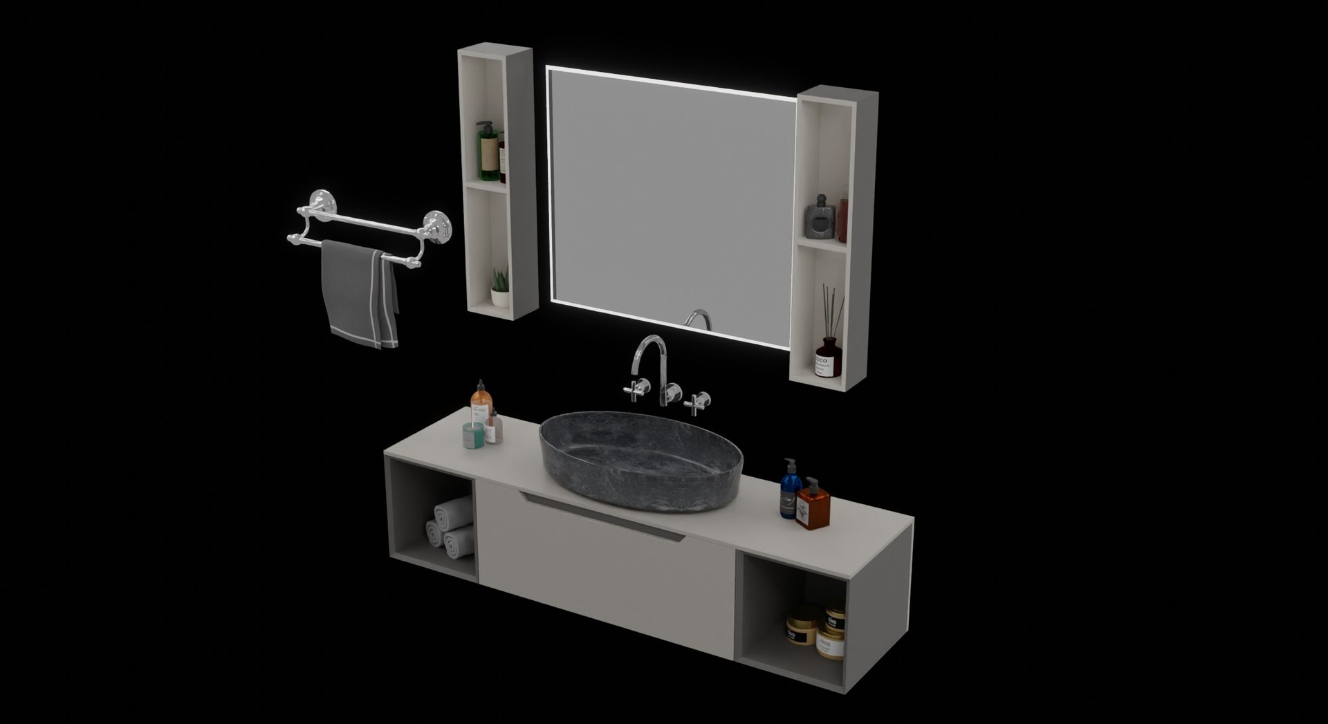 Picture of 3D Bathroom Vanity - TurboSquid 2222573