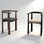 3D Modern Upholstered Dining Chair Designer Accent Chair 3D Model