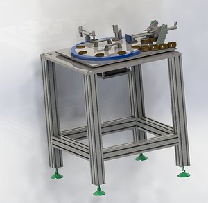 The rotary plate feeding and unloading device