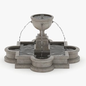 Fountain 04 PBR Realistic 3D model