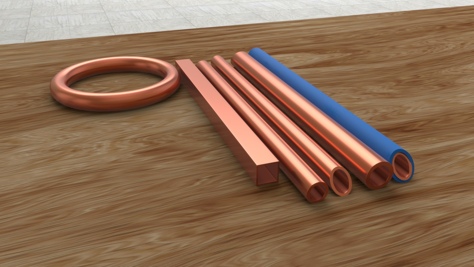 3D Copper Tubing Model - TurboSquid 2325024