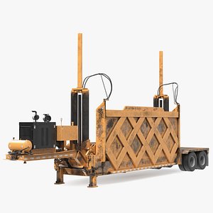 Shabby Car Crusher Yellow Rigged