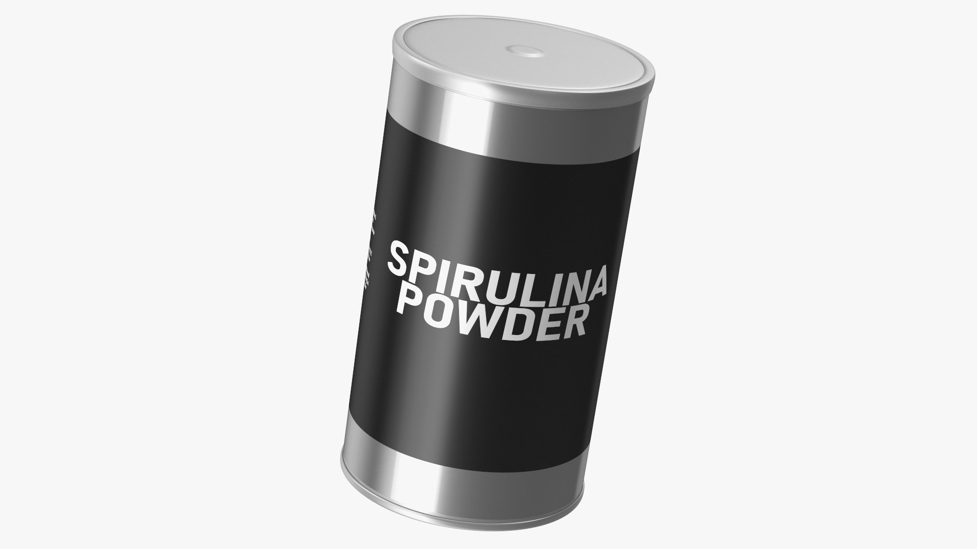 Spirulina Powder Jar 3D model preview