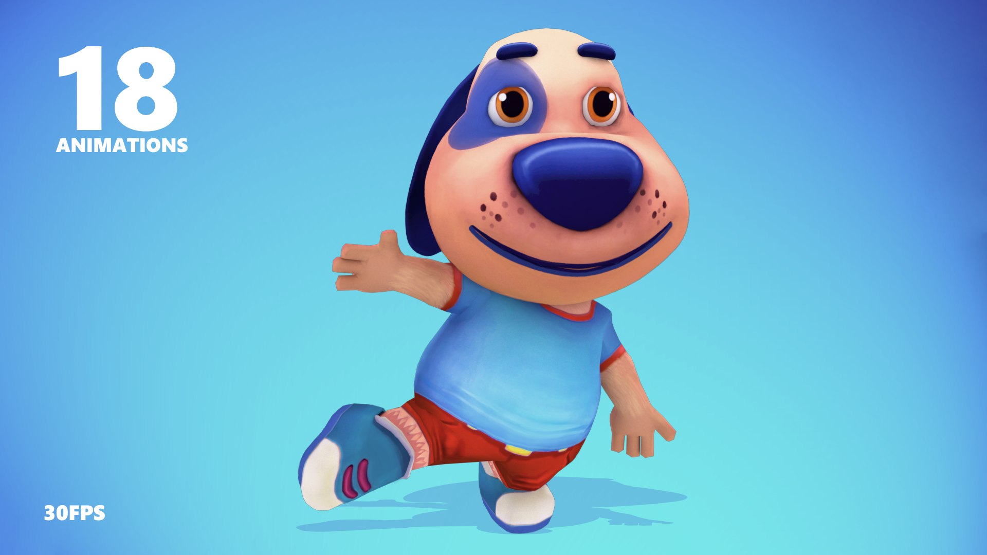 3d Cartoon Dog Animations Rigged - Turbosquid 1468794