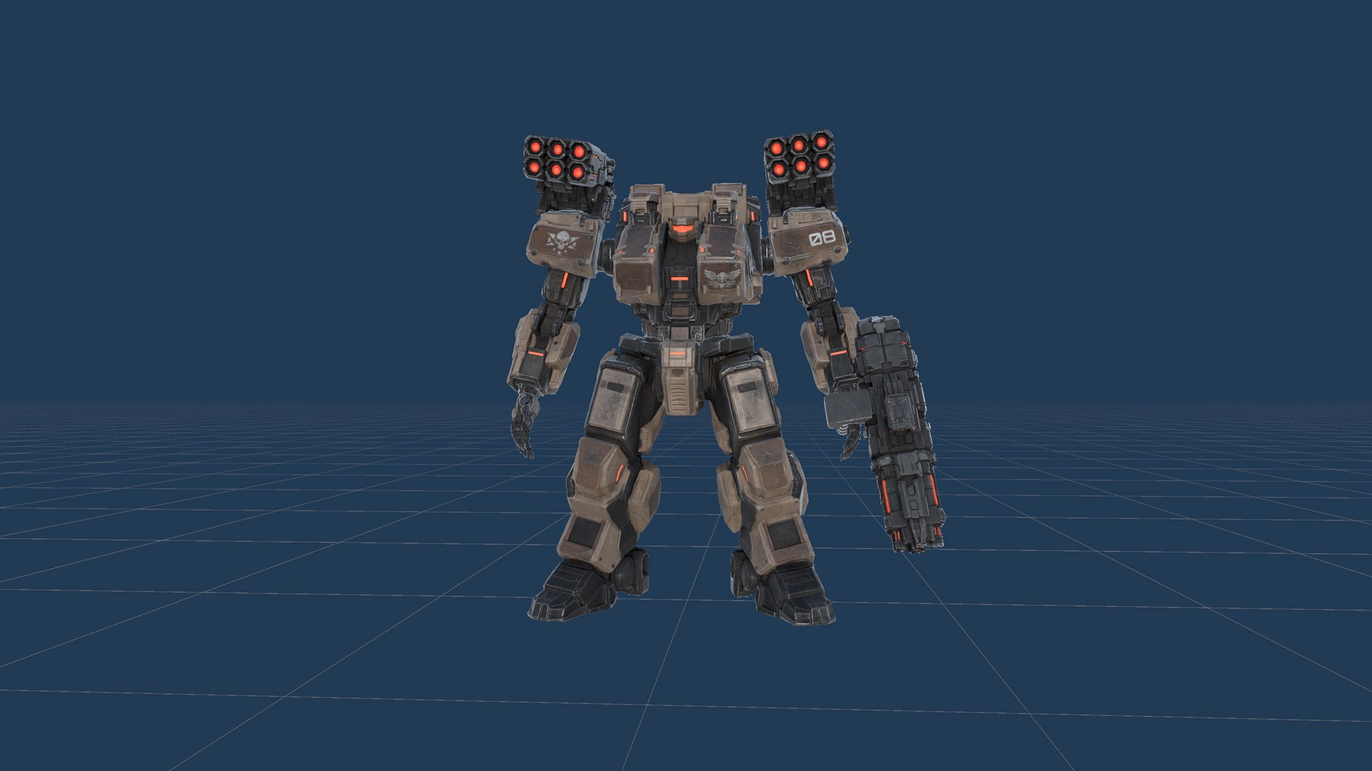 3D Heavy Mech model https://p.turbosquid.com/ts-thumb/jn/1uQecE/B9/333/jpg/1776941068/1920x1080/fit_q87/619b255832f65ff46f378f3d1117b47ebb4d3f4e/333.jpg
